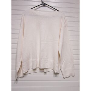 Loft Womens Cream Color Long Sleeve Sweater Size L NWT